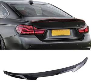 lot 55593 image: retails for 130.83 ZZDSNJ Glossy Black Trunk Lid Duckbill Spoiler Wing Compatible with 2014-2020 BMW 4 Series F32 Coupe 2-Door Model M4 Style
