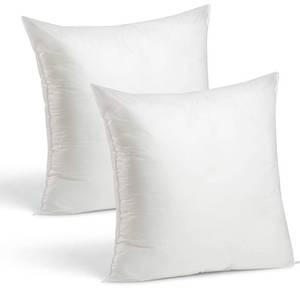 lot 55596 image: Foamily Throw Pillows Insert Set of 2 - 24 x 24 Insert for Decorative Pillow Covers - Made in USA - Bed and Couch Pillows