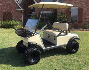 lot 55598 image: 10L0L Golf Cart Fender Flares Contains 2 Front and 2 Rear for EZGO TXT RXVClub Car DS PrecedentYamaha G29 with Metal Hardware