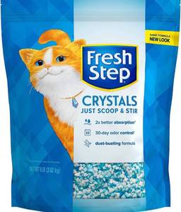 lot 55640 image: Fresh Step Crystals, Premium Cat Litter, Scented, 8 Pounds