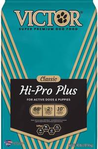 lot 55643 image: Victor Super Premium Dog Food �� Hi-Pro Plus Dry Dog Food �� 30% Protein, Gluten Free - for High Energy and Active Dogs & Puppies, 40lbs