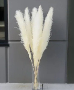 lot 55653 image: New Luxury Tall Faux Pampas Grass, Set of 3 Extra Thick and Fluffy 43110 cm Stems with 22 Branches, Large Artificial Pompous Grass, Floor Vase Filler,, Home Decor, As seen on TikTok