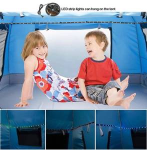 lot 55676 image: Kids Play Tent-Portable Playhouse Children House -Easy Set up Indoor Outdoor with Carry Bag for Kids-Light Strip Design for Night use -Space for Children and Parents-Birthday