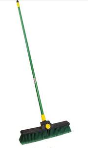 lot 55694 image: retail 24.97 Quickie Bulldozer 18-Inch Poly Split Fiber Push Broom, for Smooth and Rough Surfaces, Collects Fine and Course Debris, for Cleaning HomeHouseGarageDrivewaySidewalksPatio