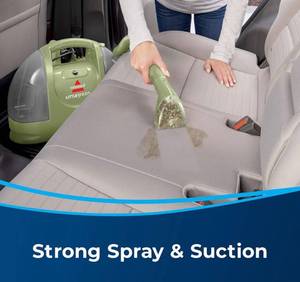 lot 55696 image: retail 123.59 BISSELL Little Green Multi-Purpose Portable Carpet and Upholstery Cleaner, 1400B