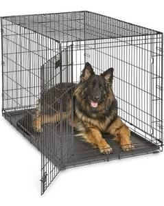 lot 55705 image: retail 69.99 MidWest Homes for Pets Newly Enhanced Single & Double Door iCrate Dog Crate, Includes Leak-Proof Pan, Floor Protecting Feet, Divider Panel & New Patented Features