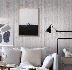 lot 55723 image: Wood Wallpaper 35.4 in X 78.7 in Self-Adhesive Removable Wood Peel and Stick Wallpaper Decorative Wall Covering Vintage Wood Panel Interior Film Wood Wallpaper