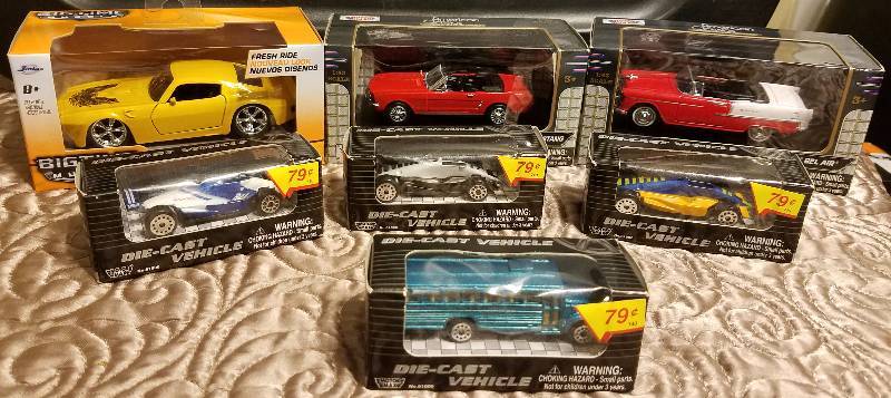 lot 7858 image: Lot of 7 Miniature Die Cast Cars - NEW in boxes SEE PHOTOS