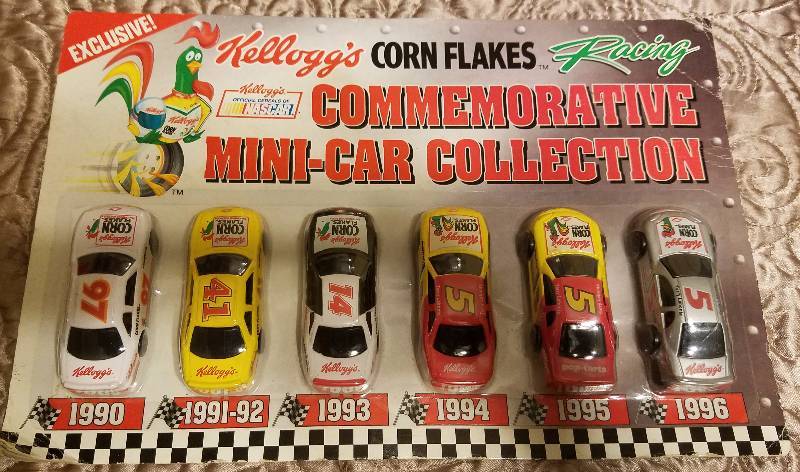 1996 Kellogg's Corn Flakes Racing Commemorative Mini-Car Collection Original Pkg 