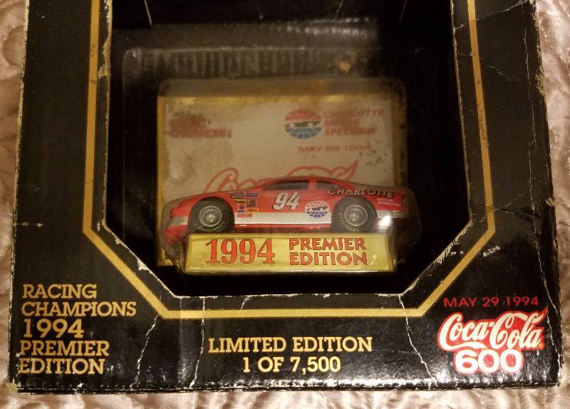 lot 7877 image: Coca-Cola 1994 Racing Champions Die Cast Car Limited Edition #1 of 7,500 - IN BOX 164 scale