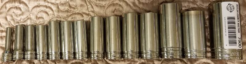 lot 7900 image: Snap-On Socket Set - 1 Drive - 14 to 1 14 -  SNAP-ON 