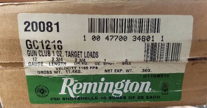 remington gun club target load