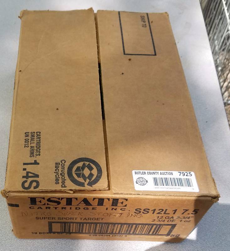 lot 7925 image: 1 CASE - Estate 12 Gauge 2 34 Shotgun Shells 7 12 Shot