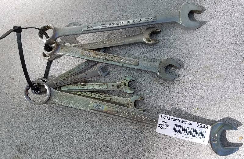 lot 7949 image: Craftsman Wrenches