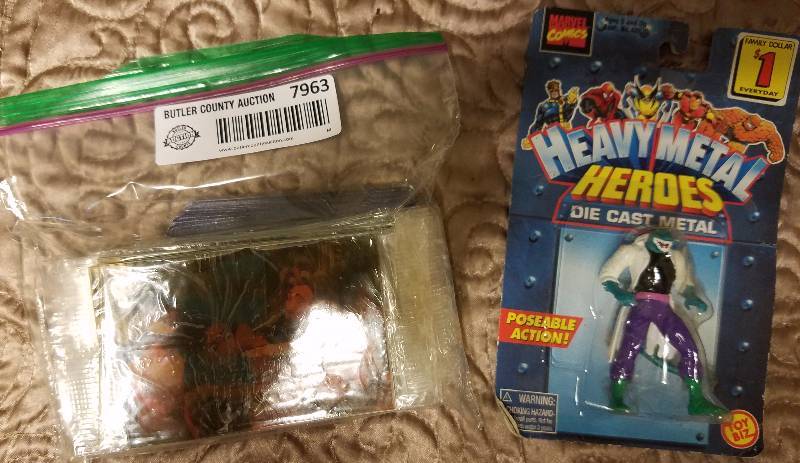 lot 7963 image: Heavy Metal Heroes Die Cast Metal Figurine and 3D Disneymetas