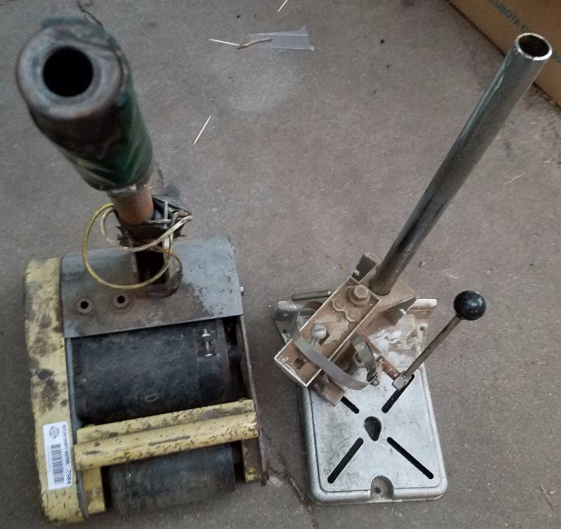 lot 7984 image: Some Type of Industrial Tool and a Manual Drill Press