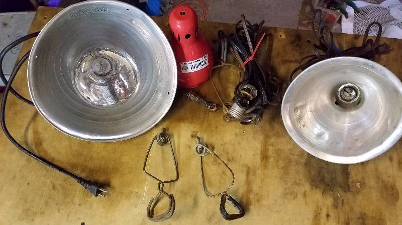 lot 7988 image: Clamp Lights and Clamp Lights Parts