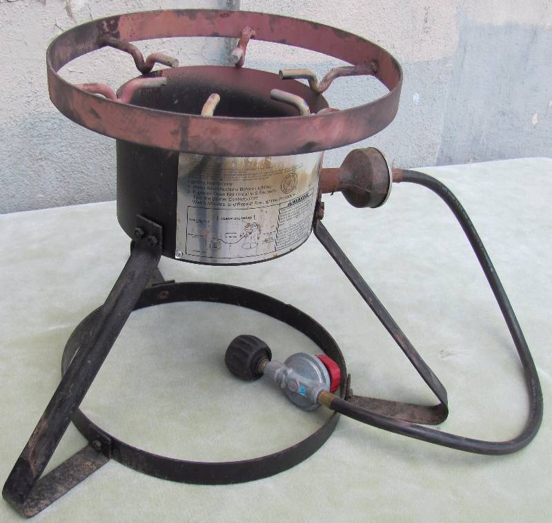 lot 7157 image: Propane Cooker  Burner 54,000 BTU