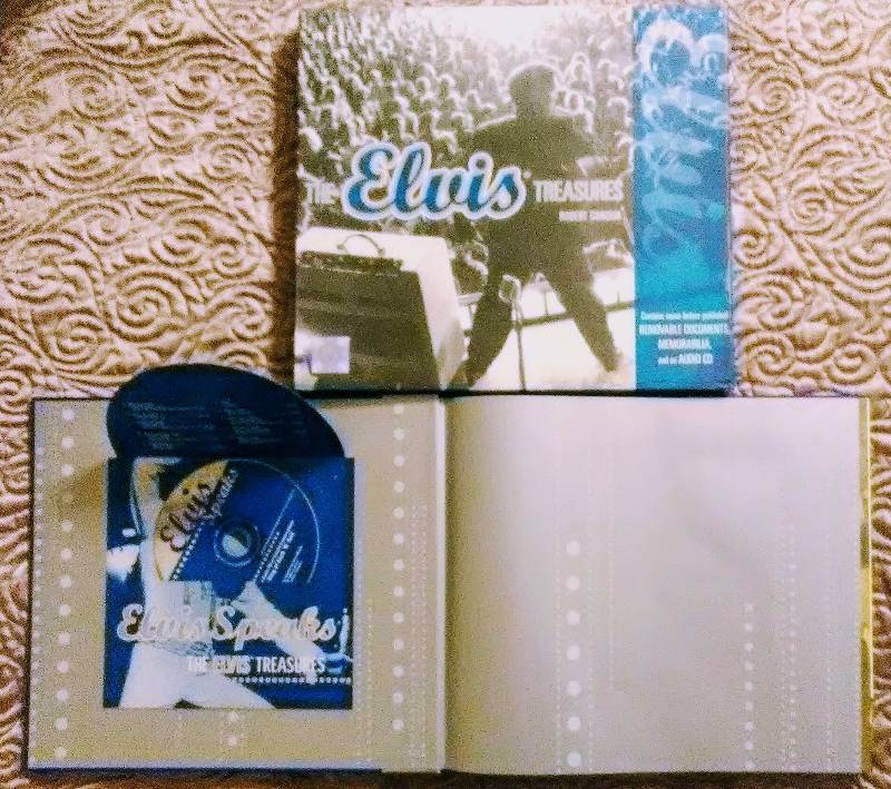 lot 7426 image: ELVIS PRESLEY - The Elvis Treasures by Robert Gordon Book and Audio CD