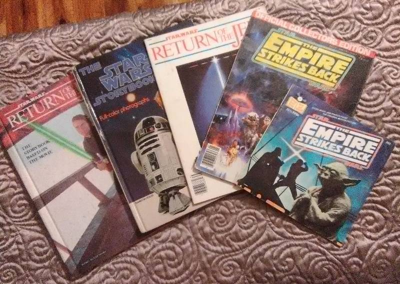 lot 7429 image: 5 Books - Starwars - Return of the Jedi - The Empire Strikes Back - For the SUPER Fan