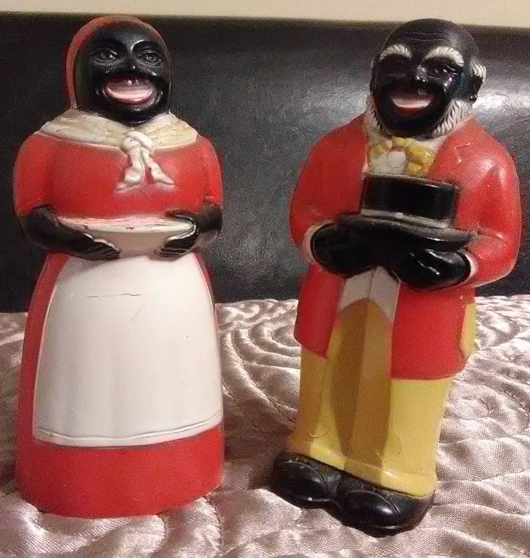 lot 7434 image: Aunt Jemima and Uncle Ben Salt & Pepper Shakers
