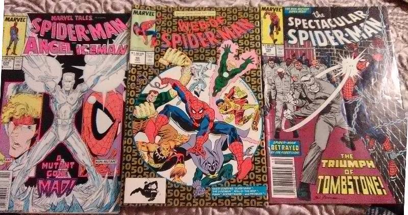 lot 7439 image: SPIDER MAN - Issues 50, 155 & 229 - Comic Books