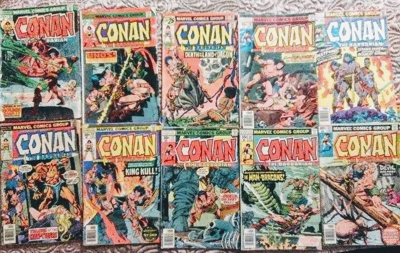 lot 7440 image: CONAN - 10 Comic Books - 10 Issues - Check These Out