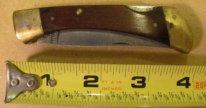 lot 6165 image: Pocket Knife - CRAFTSMAN - USA 95232 - wooden handle