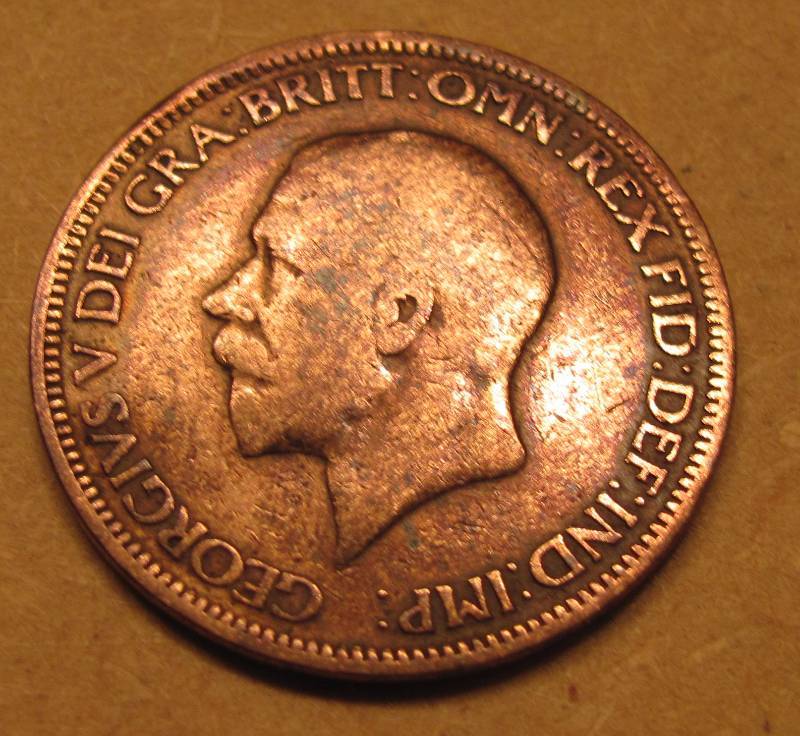 lot 6167 image: 1928 Half Penny Coin (Believed to be British  India)