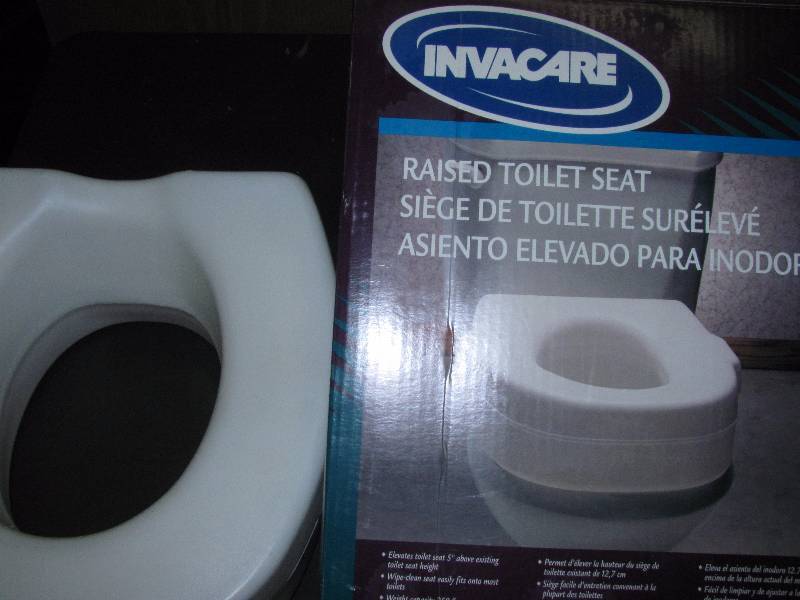 lot 6183 image: Raised Toilet Seat by Invacare with box