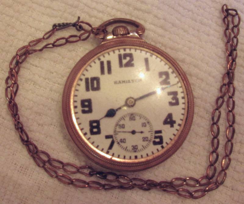 lot 6228 image: Hamilton Pocket Watch