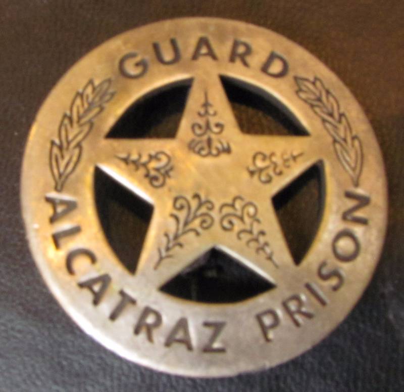 lot 6236 image: ALCATRAZ PRISON GUARD BADGE - WOW