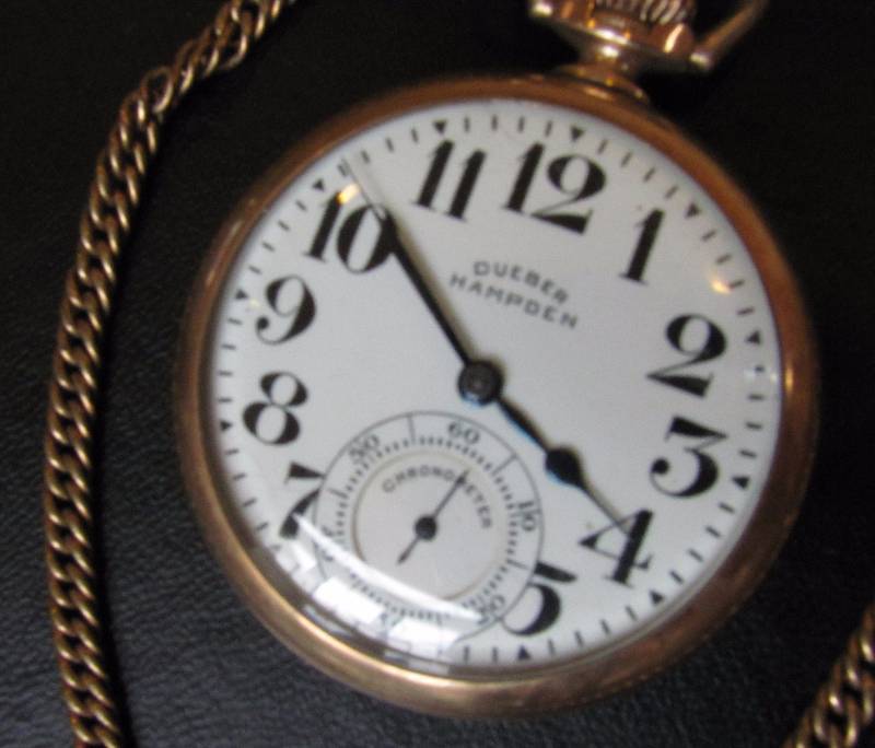 lot 6237 image: DUEBER HAMPDEN - Pocket Watch