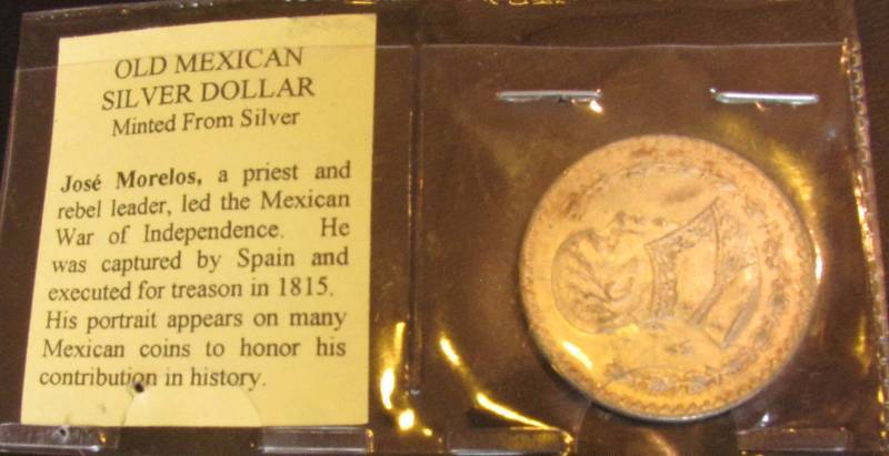 lot 6238 image: OLD Mexican Silver Dollar - 1966
