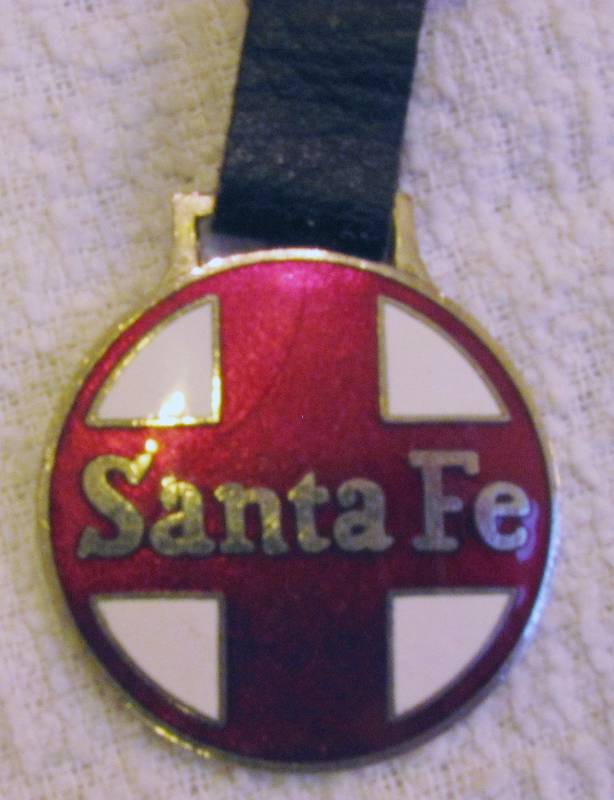 lot 6240 image: Watch Fob - Santa Fe - With Leather Strap - Must See