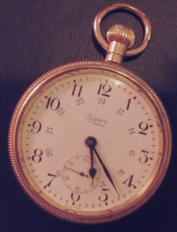 lot 6245 image: Pocket Watch - Sobers 17 jewel