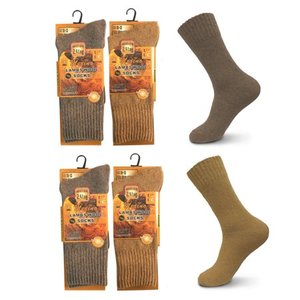 lot 1003 image: NevEND 6 Pairs Men Wool Merino Winter Thermal Boot Insulated Hiking Heated Socks For Heavy Duty Cold Weather Outdoor Size 10-13