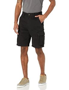 lot 1033 image: Amazon Essentials Mens Classic-Fit Cargo Short (Available in Big & Tall), Black, 34