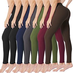 lot 1036 image: VALANDY High Waisted Yoga Pants Stretch Tummy Control Athletic Workout Running Leggings for Women Regular Size(7 Count)