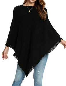 lot 1039 image: Oshlen Womens Knitted Scarf Sweater Fashionable Cape Light Weight Spring Summer Autumn Shawl Poncho Pullover