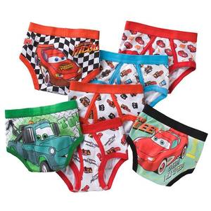 lot 1061 image: Toddler Boys Cars 7pk Underwear 4T, One Color