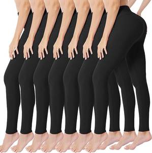 lot 1037 image: VALANDY Womens High Waist Yoga Pants Tummy Control Opaque Workout Running Sports Tights Leggings One Size(7 Count)