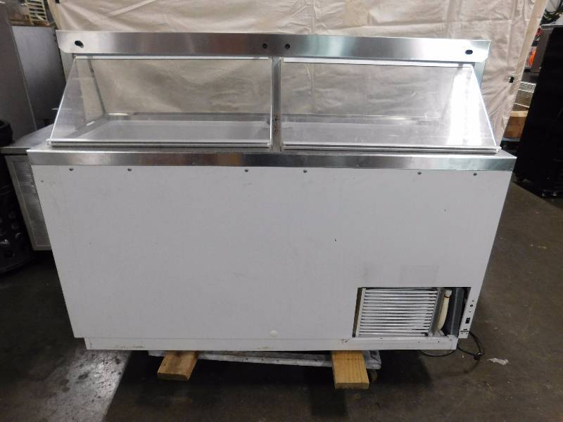 lot 1205 image: 67 Inch Ice Cream Dipping Cabinet