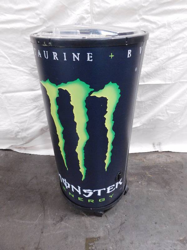 lot 1216 image: Monster Energy Rolling Drink Bin