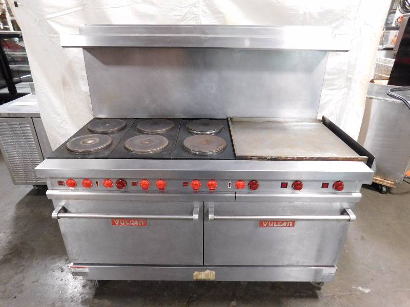Vulcan Electric Griddle 6 Burner Oven Combo Fall Restaurant