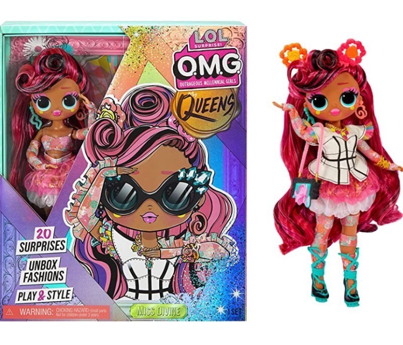 lot 209 image: New LOL OMG Queens 10 Miss Divine Doll w 20 Surprises Including Outfit and Accessories for Fashion Toy