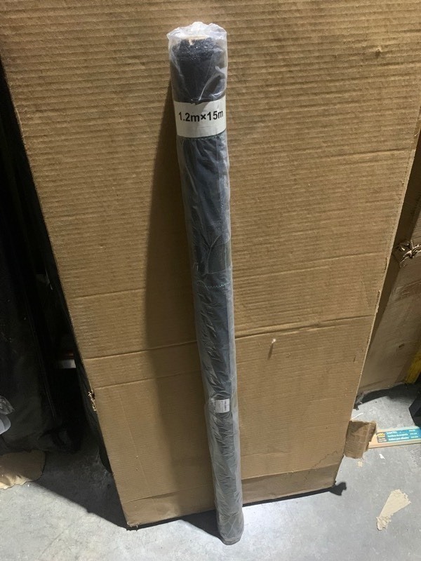 lot 236 image: 1 New Role of Garden Weed Barrier Landscaping Fabric, Black 4ft x50ft