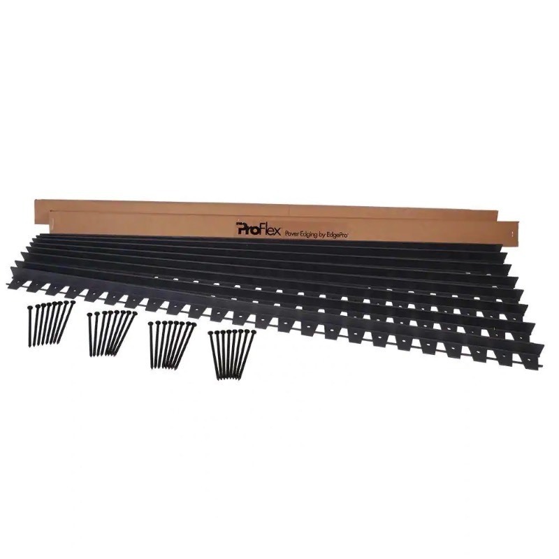 lot 320 image: New ProFlex 48 ft. Paver Edging Project Kit, Black 1260HD-48C