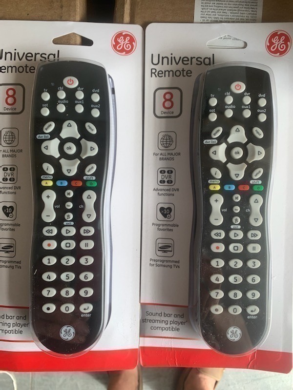 lot 400 image: 2 New Universal Remotes w Sound Bar and Streaming Compatible
