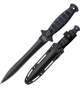lot 12 image: Cold Steel Drop Forged Wasp Series 7.5 Fixed Blade Knife w Sheath